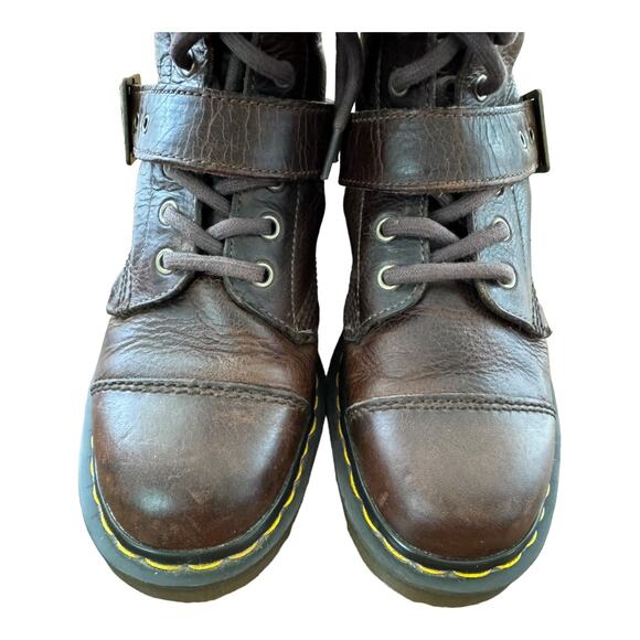 Dr Martens Triumph 1460 Dark Brown with strap and buckle size 7 ladies - Picture 9 of 12
